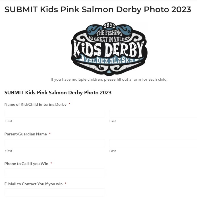 Kid's Derby Photo Submission